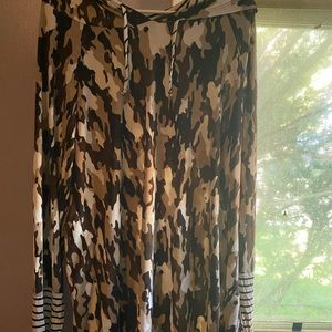 Dress shirt with hood